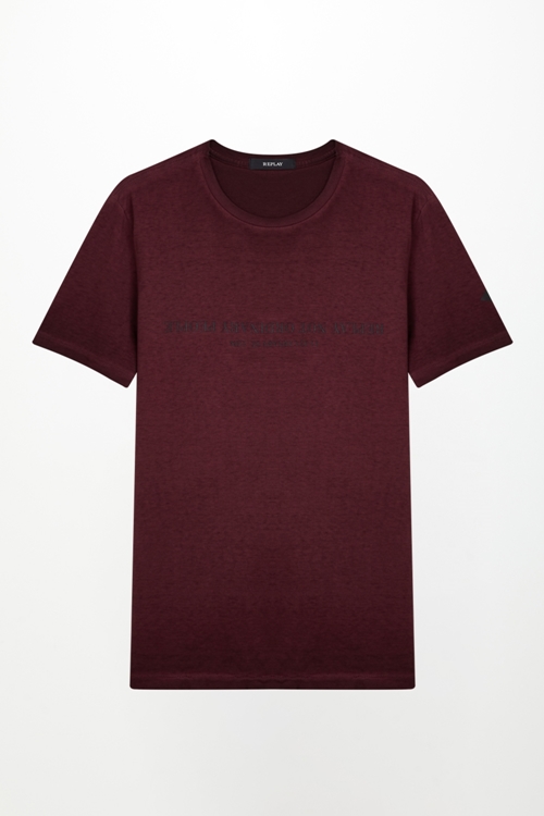 T-SHIRT MASCULINA M/C GOLA CARECA