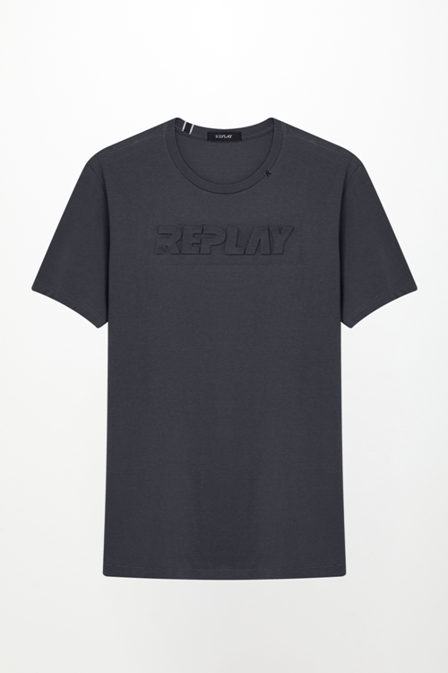 T-SHIRT MASCULINA M/C GOLA CARECA