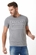 T-SHIRT MASCULINA M/C GOLA CARECA