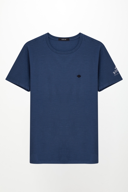 T-SHIRT MASCULINA M/C GOLA CARECA