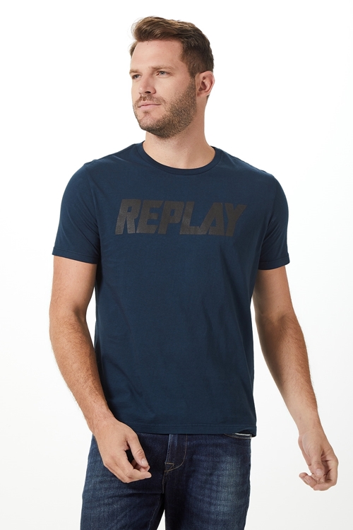 T-SHIRT MASCULINA GOLA CARECA