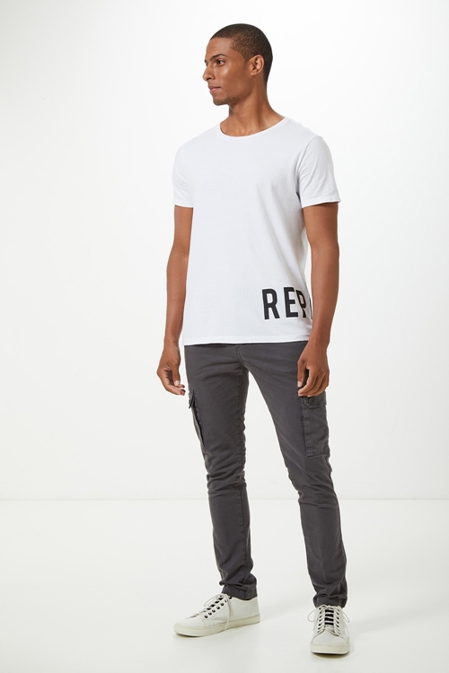 T-SHIRT MASCULINA GOLA CARECA