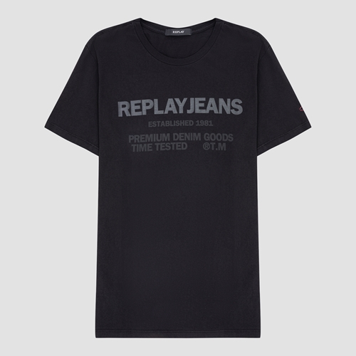 T-SHIRT MASCULINA GOLA CARECA