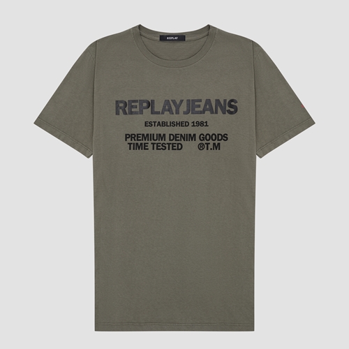 T-SHIRT MASCULINA GOLA CARECA