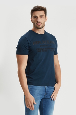 T-SHIRT MASCULINA GOLA CARECA