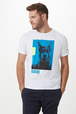 T-SHIRT MASCULINA GOLA CARECA