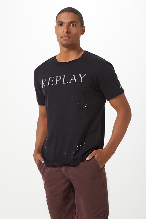 T-SHIRT MASCULINA GOLA CARECA